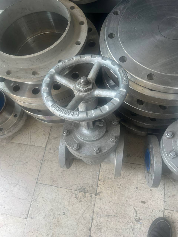 شیر کشویی 4 اینچ کلاس 300 جنس بدنه WCB, جنس دسته F6, و دیسک F6 , ,وسیت HF